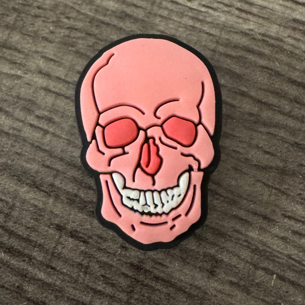 Pink Skull CROCS Jibbitz Shoe Charm 5/$20